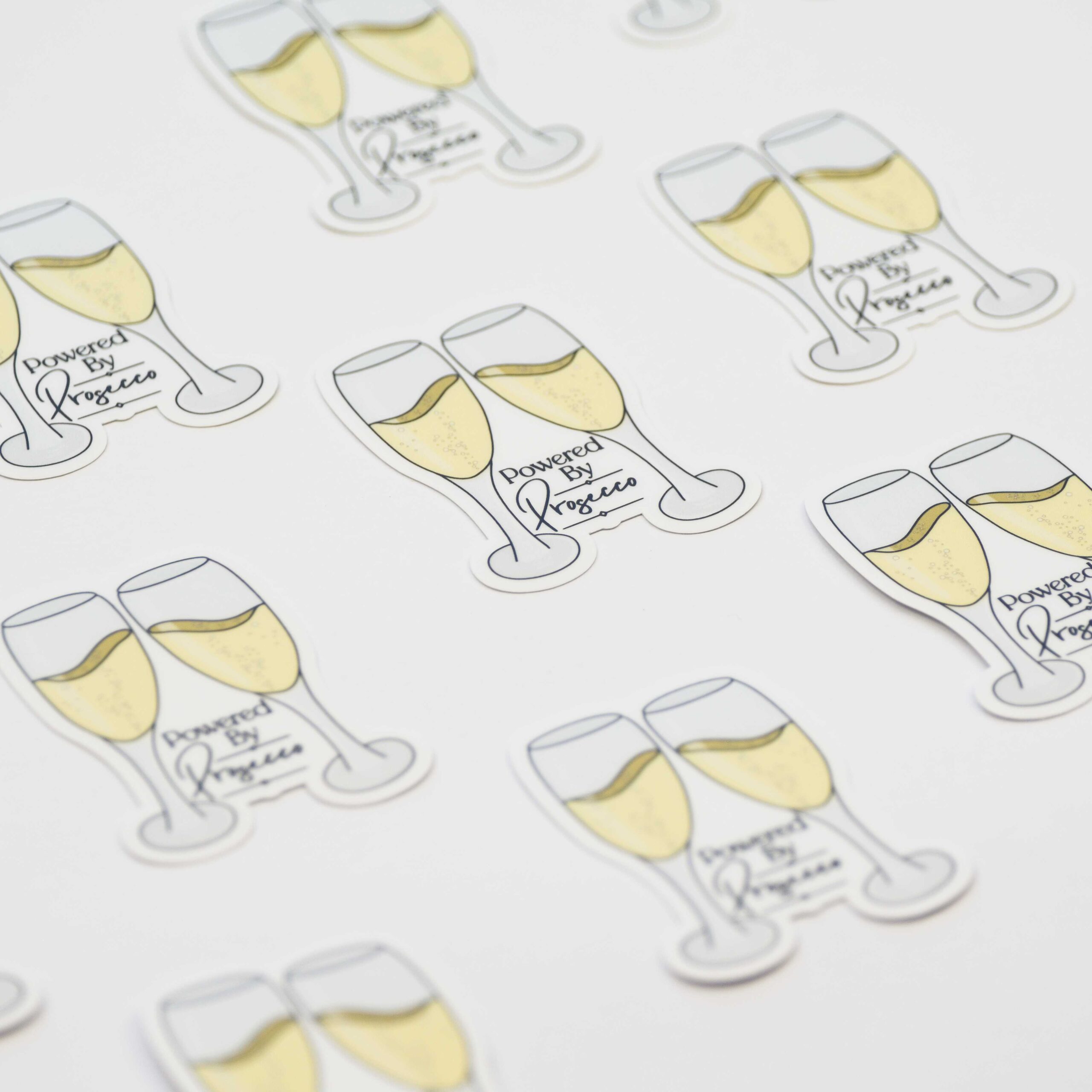 Powered By Prosecco Sticker - Image 4