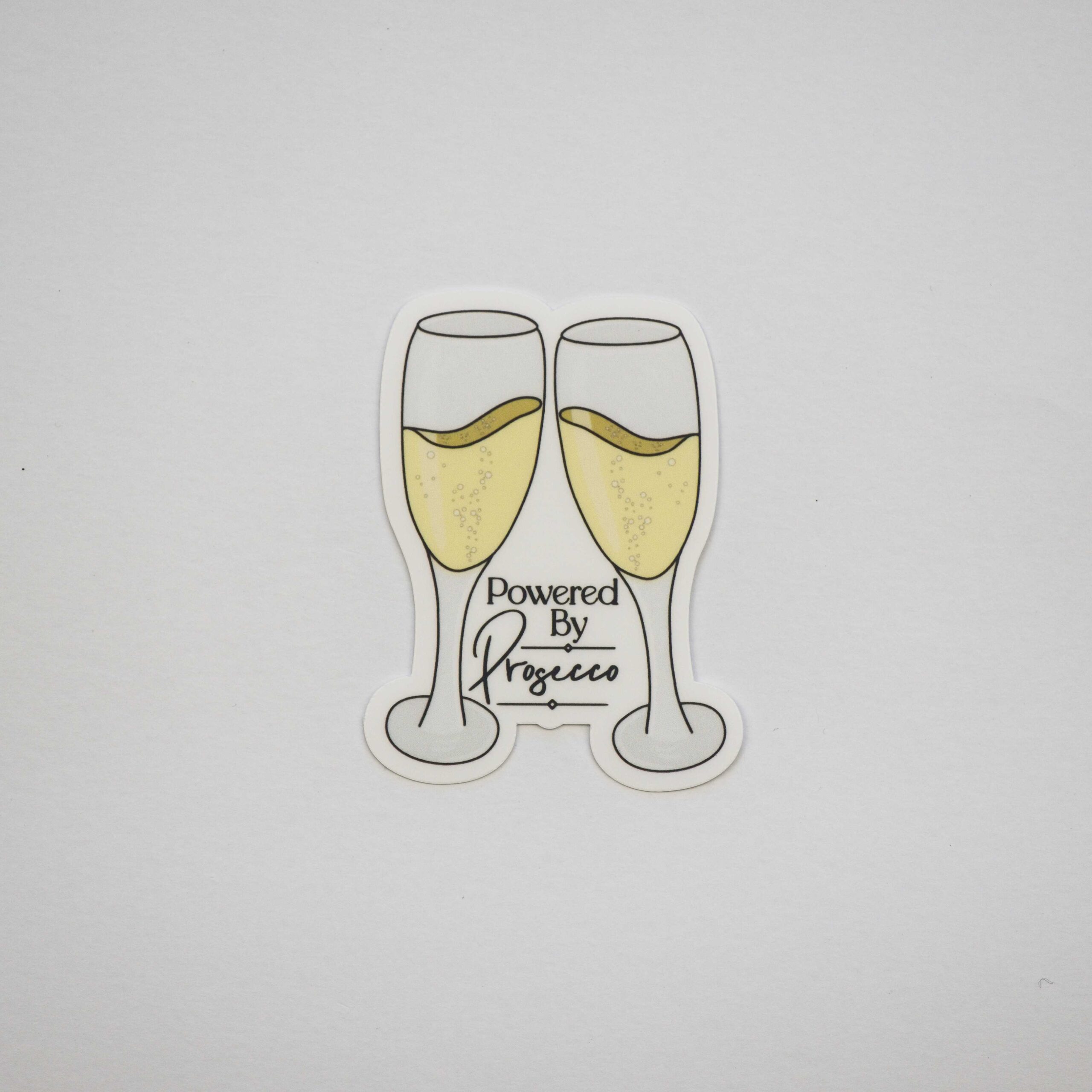 Powered By Prosecco Sticker - Image 6
