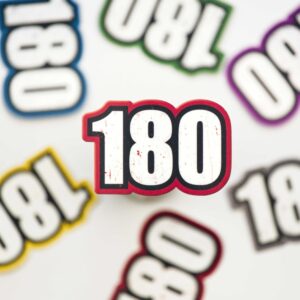 Colourful 180 Dart Sticker