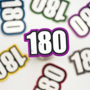 Colourful 180 Dart Sticker