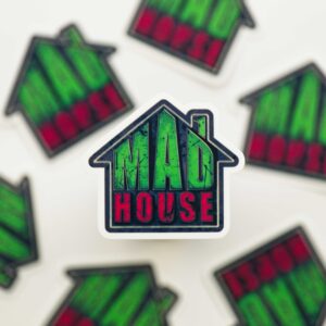 The Mad House Dart Sticker